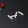 Suministro directo de fábrica aretes chapados en goma antioxidación accesorios de joyería aguja de plata chapado en tubo de goma cubierta protectora de aguja de silicona para la oreja