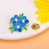 Broche de flor de color nuevo transfronterizo original margarita pequeña peonía girasol decoración de ropa insignia de aleación de aceite de gota