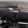 Parasol y Protección Solar Plegable de Doble Círculo Plateado para Montaje en Coche de Verano, Parabrisas Delantero Universal para Coche, Aislamiento Térmico
