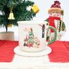 Taza de Cerámica de Papá Noel Personalizada Taza de Recuerdo para Evento Navideño de Negocios para el Hogar para Desayuno Leche