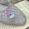Coreia do Sul Mesmo Estilo Flor de Lantejoula Flor de Sapato Brilho Diamante Miçanga Feita à Mão Estilo Coreano Doce Alto Senso Flor Decorativa para Sapato Joia de Sapato