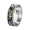 Anillo Pixiu con Patrón de Nube Vintage para Hombre, Estilo Minimalista Moderno y Único, Anillo para Dedo Índice de Plata Tailandesa de Imitación, Anillo Ajustable de Moda y Creativo