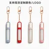 Estojo de silicone para perfume e gloss labial transfronteiriço com chaveiro, estojo de silicone portátil para batom para uso externo, acessório de chave, estojo para frasco de perfume