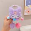 Cuerda para el pelo linda para niños Cuerda para la cabeza de lana de alta elasticidad Kuromi Bola de pelo de dibujos animados Accesorios para el pelo Femenino Bola de cabeza Anillo para el pelo de intestino grueso grande