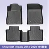 Adequado para Chevrolet Impala 2014-2020 Tapete de Chão TPE Material 3D para Todas as Estações Tapete de Porta-Malas