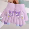 Luvas de Inverno com Dedos Abertos para Meninos e Meninas Inverno Espessadas Quentes Cinco Dedos Crianças Bebê Escrita Outono e Inverno