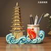 Estojo de Lápis Panda Criativo Decoração de Mesa de Escritório Luxo Leve High-end Presente de Aniversário para Crianças Meninos e Meninas Decoração Fofa