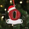 2026 Pingente de Resina de Natal para Família DIY Nome Escrito à Mão Osso de Cachorro de Natal Decoração de Árvore de Natal Personalização