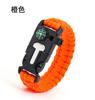 Pulseira Tecida de Paracord para Exterior Pulseira de Paracord Cinco em Um Bússola Multifuncional Iniciador de Fogo Pulseira de Sobrevivência de Paracord