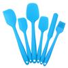 Raspador de silicona, 6 piezas, utensilios de cocina de silicona, 6 piezas, raspador, cepillo de aceite, juego de herramientas para hornear, espátula para crema de pastel