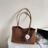 Bolso Tote de Hombro de Cuero con Estampado de Leopardo Retro de Nicho, Nuevo de Moda para Principios de Otoño 2026, Versátil, para Viajes Cortos, Gran Capacidad