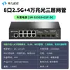 Switch Hilweishi 2.5G 10 Gigabit 8 portas 2.5G Elétrico 40000 Gigabit Camada Óptica Gerenciamento de Rede Camada 3 VLAN Convergência Dinâmica