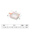 Louça de Melamina Prato Criativo Imitação Porcelana Prato para Molho de Tempero para Hot Pot Redondo Plástico Pratinho Pequeno Prato com Compartimento Duplo Prato com Múltiplos Compartimentos