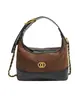 Bolso vintage de gamuza de nicho para mujer, bolso cruzado versátil y elegante con cadena acolchada, bolso de hombro y axila de moda con bloques de color