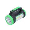 Luz Portátil LED de Alto Brilho Alimentada por Energia Solar Transfronteiriça com Luz Lateral, Holofote Externo Recarregável por USB, Lanterna de Emergência para Pesca Noturna