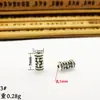 Xizang Prata Estilo Retrô Barril Reto Contas DIY Acessórios para Joias Artesanais Pulseira Colar Contas com Furo Grande Acessórios Metabo