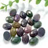 Venta al por mayor del fabricante Amatista Natural Aventurina Verde 13x18 mm Fondo Plano Facetado Único Forma de Huevo Piedra Suelta Accesorios para Joyería DIY