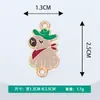 Joias Criativas DIY Acessórios de Duplo Pendente Padrão Capivara Capivara Liga com Gotejamento de Óleo Colar Pulseira Pingente Atacado