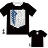 Ataque de Nuevos Productos Transfronterizos Camiseta Corta con Estampado de Animación 3D Gigante Alas de la Libertad Ropa de Animación Camiseta de Manga Corta de Dibujos Animados