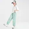 Pantalones Cargo Casuales para Niños, Pantalones Jogger de Pierna Ancha de Seda de Hielo para Verano de Niños, Pantalones Paracaídas Deportivos para Estudiantes de Niños Grandes