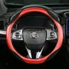 Cubierta Personalizada para Manija de Coche de Terciopelo de Fibra de Carbono para las Cuatro Estaciones Venta al por Mayor General de las Cuatro Estaciones Cubierta de Volante de Coche Transfronteriza