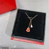 Colar de Cabacinha Kirin Violeta Ouro Rosa 18K Cornalina Madrepérola Branca Pingente Wulu Corrente Clavicular Feminina Tendência Nacional