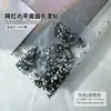 1440 Pedrería de Espalda Plana para Arte de Uñas, Pedrería de Vidrio Redonda Pequeña de Color Blanco AB Super Brillante, Pedrería Checa para Decoraciones de Uñas al Por Mayor