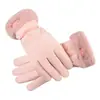 Luvas Quentes de Inverno com Veludo Plus e Espessura, à Prova de Vento e Impermeáveis para Exterior, Luvas com Tela de Toque, Luvas para Pilotagem de Motocicleta Elétrica