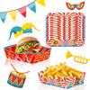 TP026 Comercio Exterior CIRCO Carnaval Payaso de Circo León Bandeja para Snacks de Fiesta Bandeja de Cartón Descubierta
