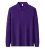Camisa POLO de Manga Longa para Homens e Mulheres, Roupa para Ir ao Trabalho, Ambiente de Escritório Business Casual Versátil para o Dia a Dia Top com Gola