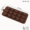 Molde de Silicone para Chocolate Desenho Animado Multiestilo Transfronteiriço Números e Letras Molde de Assar DIY Molde para Fudge Cubo de Gelo