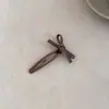 Pinza para el pelo de mezclilla con lazo dulce versátil estilo coreano, pasador lateral lindo, pinza BB, accesorio para el pelo para mujer