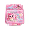 Livro de Pintura Mágica Grande de Desenho Animado Genuíno Sanrio com Pintura com Água Transparente e Livro de Pintura Repetível Kuromi e Hello Kitty