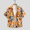 Camisa Retro de Hong Kong de Manga Corta Floral Estilo 2026 para Hombres y Mujeres, Estilo Holgado y Relajado, Camisa Casual de Moda Callejera Tailandesa