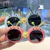Óculos Polarizados de Desenho Animado Caterpillar para Crianças Óculos de Sol Fofos para Fotos e Brincadeiras Flor Estudante Formiga Óculos de Sol de Silicone Fofos