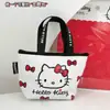 Bolsa Tejida Mini Auténtica Serie Familiar Sanrio Bolsa de Compras Mini Hello Kitty Bolso Colgante Bolsa Pequeña