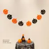 Decoración de banderín de tela no tejida para Halloween actividad de tienda en centro comercial diseño de escena de fiesta creativa flor de arrastre