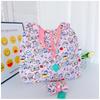 Bolsa de Compras Dobrável Verde Japonesa Desenho Animado Fofa Leve Grande Capacidade Bolsa de Ombro Grande Feminina Estilo Ins Presente