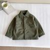 Nausicaä del Valle del Viento 2025 Invierno Ropa Nueva para Niños Chaqueta de Pana Estilo Japonés para Niños y Niñas con Camiseta de Letras de Forro Polar