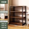 Estantería de Piso Estante de Almacenamiento Simple Multicapa Librero Pequeño para Dormitorio Escritorio Junto a la Pared Estante Integrado de Almacenamiento para Oficina