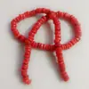 Cuentas de Concha de Agua Dulce en Forma de Disco Asimétrico Espaciadores Rojos Pulsera DIY Collar Cadena para Teléfono Móvil Pendientes Accesorios Decorativos