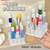 Pomada Silicone Armazenamento Caneta Ondulada Lápis de Sobrancelha Maquiagem Cuidados com a Pele Pomada Compartimento de Mesa Armazenamento Vertical