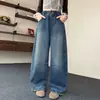 Jeans para Niña Estilo Primavera y Otoño 2026 Nuevos Pantalones de Pierna Recta Pierna Ancha para Niña Ropa de Otoño para Niña