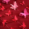 Cortinas de Fio com Borboletas, Decorações para Janela de Canto, Conjunto de Decoração para Quarto de Casamento, Decoração de Cena para Quarto, Guirlanda Longa de Borboletas, Suprimentos para Casamento