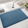 Alfombra de baño de pana con base antideslizante, felpudo absorbente para inodoro, personalizable para uso doméstico, directo de la fábrica original