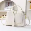 Bolso Bandolera con Patrón Tejido de Aspecto de Alta Gama, Multicapa, Textura de Lujo Ligero, Versátil para el Trabajo y Salidas, Bolso de Mano de Moda para el Día a Día