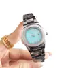 Reloj de Pulsera para Mujer con Correa Cuadrada de Acero, Esfera Azul, Estilo de Lujo Ligero, Versátil para Negocios, con Calendario, Resistente al Agua, Cuarzo, Venta al por Mayor