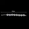 Joyería Transfronteriza Estilo Coreano Moda Pulsera de Pedrería para Mujer Simple Rombo Geométrico Pulsera de Diamantes Accesorios Brillantes para Bodas
