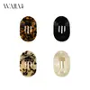 Pinza para el pelo de acetato de alta gama de lujo Wjia para mujer con diseño de hebilla redonda, Pasador flexible, Accesorio para el pelo, Pinza de tiburón