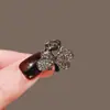 Pinza para el pelo con lazo elegante para mujer 2023 nuevo red de diamantes网红 roto flequillo lateral pinza de princesa tamaño pequeño pinza de sujeción